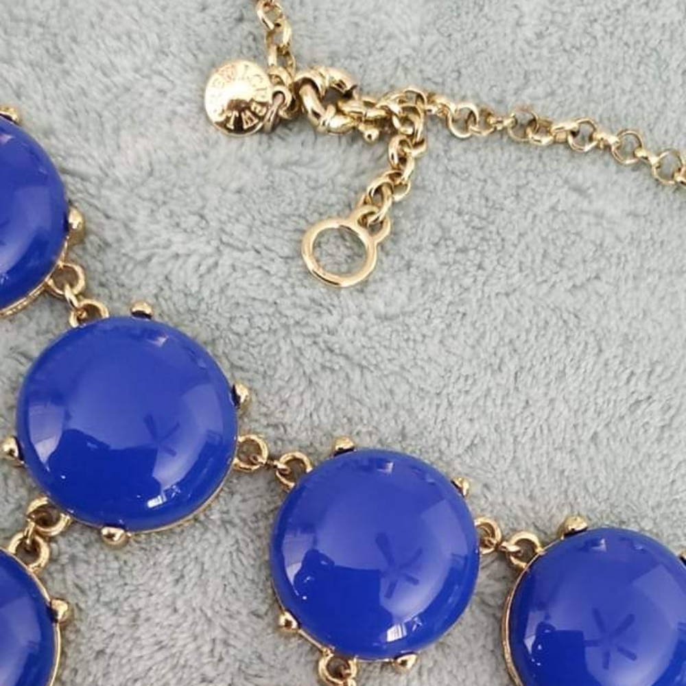 J. Crew retail blue bubble necklace - Picture 2 of 3